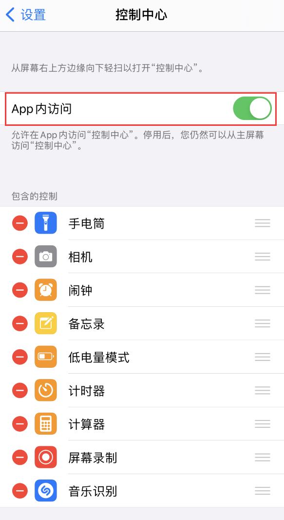 庐江苹果手机维修分享iPhone 12 界面下拉不显示“控制中心”怎么办 